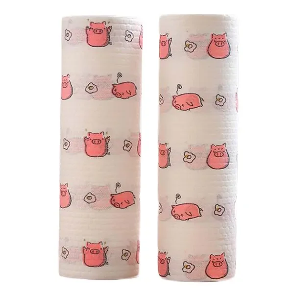 2 Rolls Disposable Kitchen Paper Towels Cute Cleaning Cloth Kitchen Tissue Rolls, Pig
2 Rolls Disposable Kitchen Paper Towels Cute Cleaning Cloth Kitchen Tissue Rolls, Pig