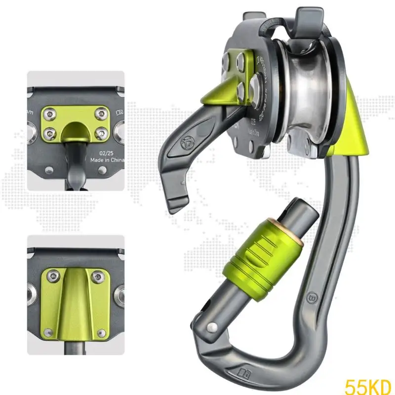 55KD Durability Aluminum Alloys Climbing Carabiner with Quickly Installation Pulley
55KD Durability Aluminum Alloys Climbing Carabiner with Quickly Installation Pulley