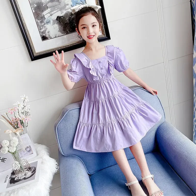 Girl Summer Dress Newest Sweet Square Collar Party Girls Dresses for School Child Teenage Clothes Girls 9 7 10 11 12Years Kids
Girl Summer Dress Newest Sweet Square Collar Party Girls Dresses for School Child Teenage Clothes Girls 9 7 10 11 12Years Kids