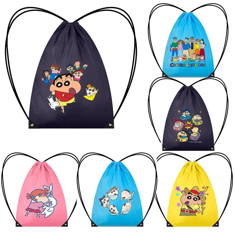 Рюкзак на шнурке с изображением Шин-чана, подарочная сумка с мультяшным принтом для мальчиков и девочек, полиэстеровая сумка, портативная сумка для хранения одежды для походов на природу, новинка
Рюкзак на шнурке с изображением Шин-чана, подарочная сумка с мультяшным принтом для мальчиков и девочек, полиэстеровая сумка, портативная сумка для хранения одежды для походов на природу, новинка