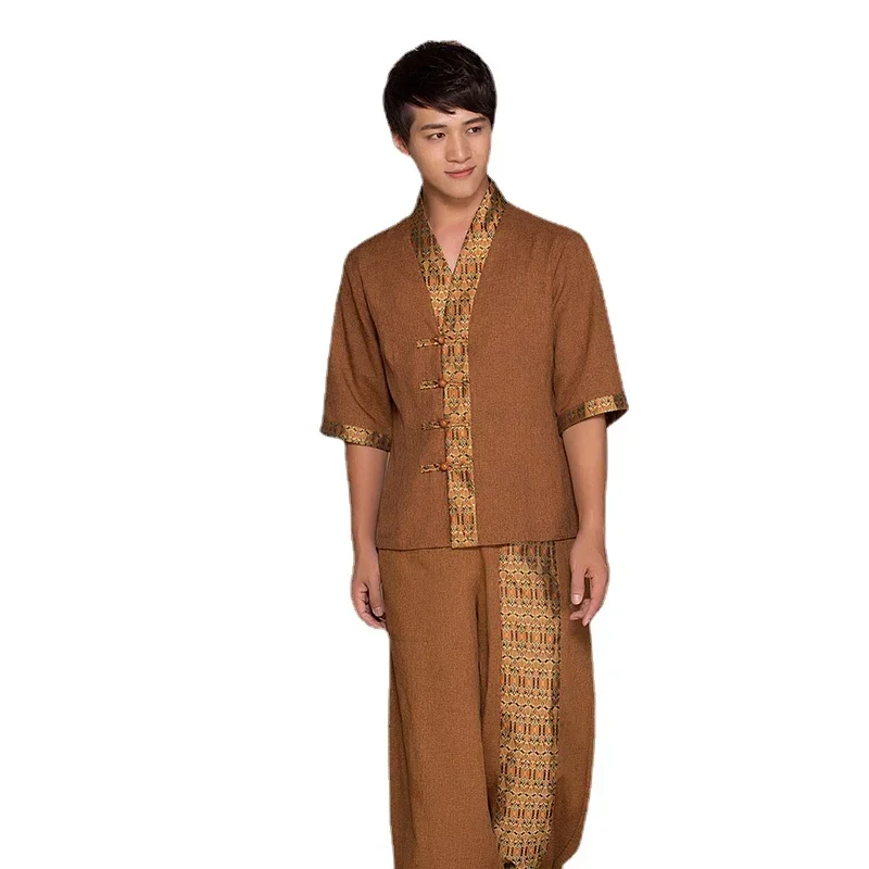 Men Women Thai Spa Massage Uniform Beauty Salon Beautician Work Clothes Foot Bath Health Technician Thailand Tops Trousers Pants
Men Women Thai Spa Massage Uniform Beauty Salon Beautician Work Clothes Foot Bath Health Technician Thailand Tops Trousers Pants