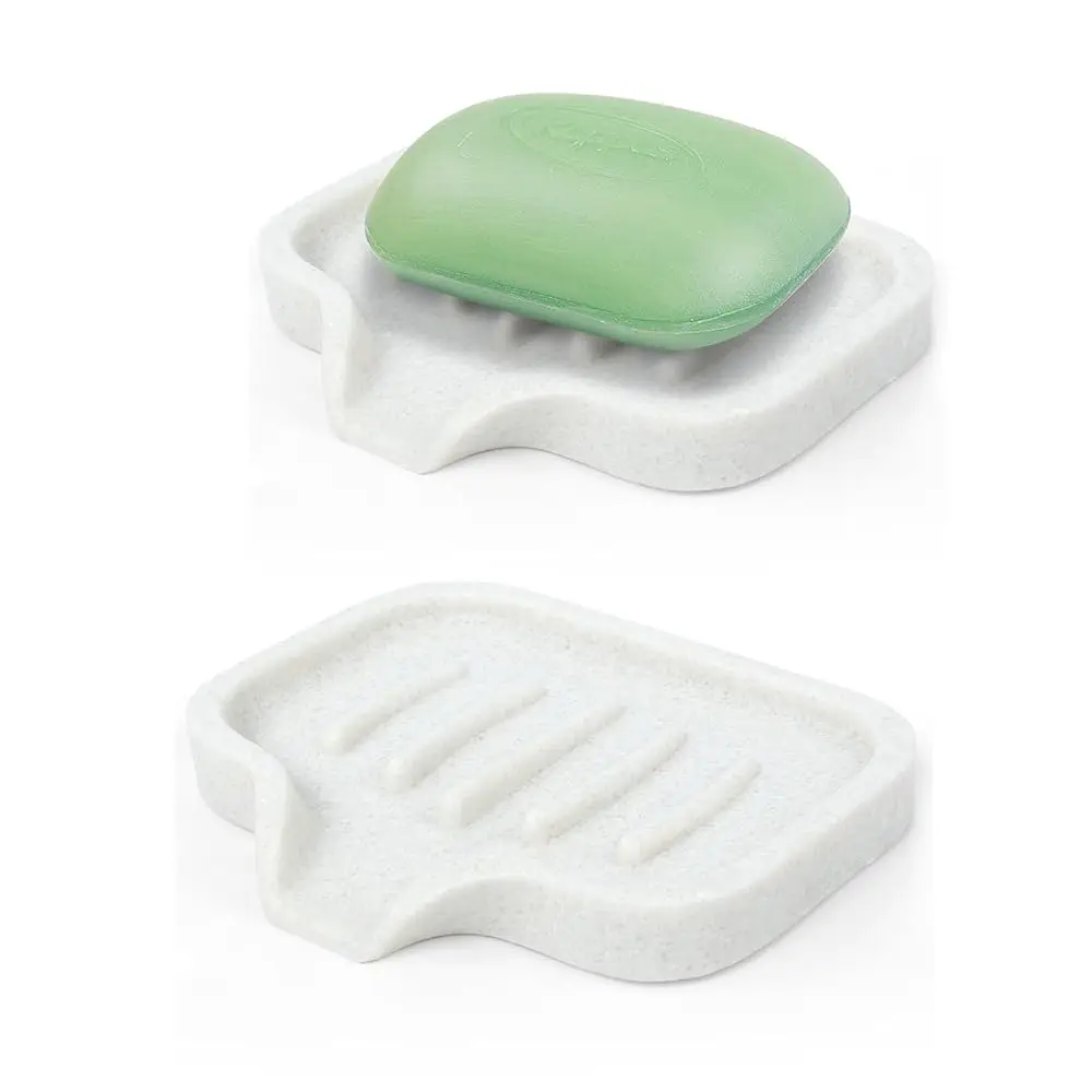 Self Draining Soap Dish- 2 Pcs Bar Soap Holder for Shower, Marble Look Large Soap Savers Tray Sponge Holder for Kitchen Bathr
Self Draining Soap Dish- 2 Pcs Bar Soap Holder for Shower, Marble Look Large Soap Savers Tray Sponge Holder for Kitchen Bathr