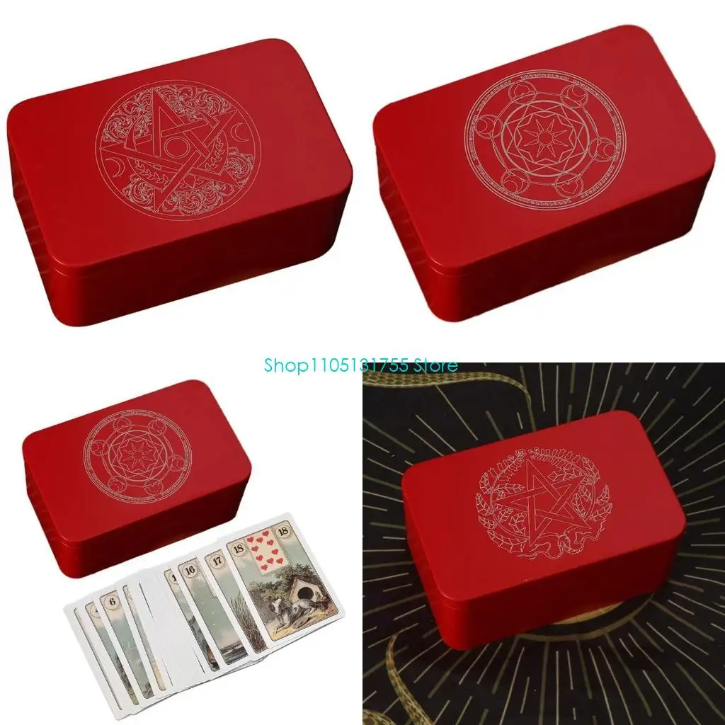 K0EF Metal Gaming Card Box Playing Tarot Container Storage Case Packing Box Playing Card Box Empty Candy Storage Case
K0EF Metal Gaming Card Box Playing Tarot Container Storage Case Packing Box Playing Card Box Empty Candy Storage Case