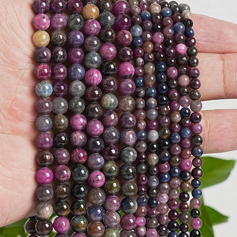Bulk 15" Natural Ruby Sapphire Mixed Color Beads 5-6mm Round Spacer Beads for Bracelet Necklace Earrings Making Wholesale Lot
Bulk 15" Natural Ruby Sapphire Mixed Color Beads 5-6mm Round Spacer Beads for Bracelet Necklace Earrings Making Wholesale Lot
