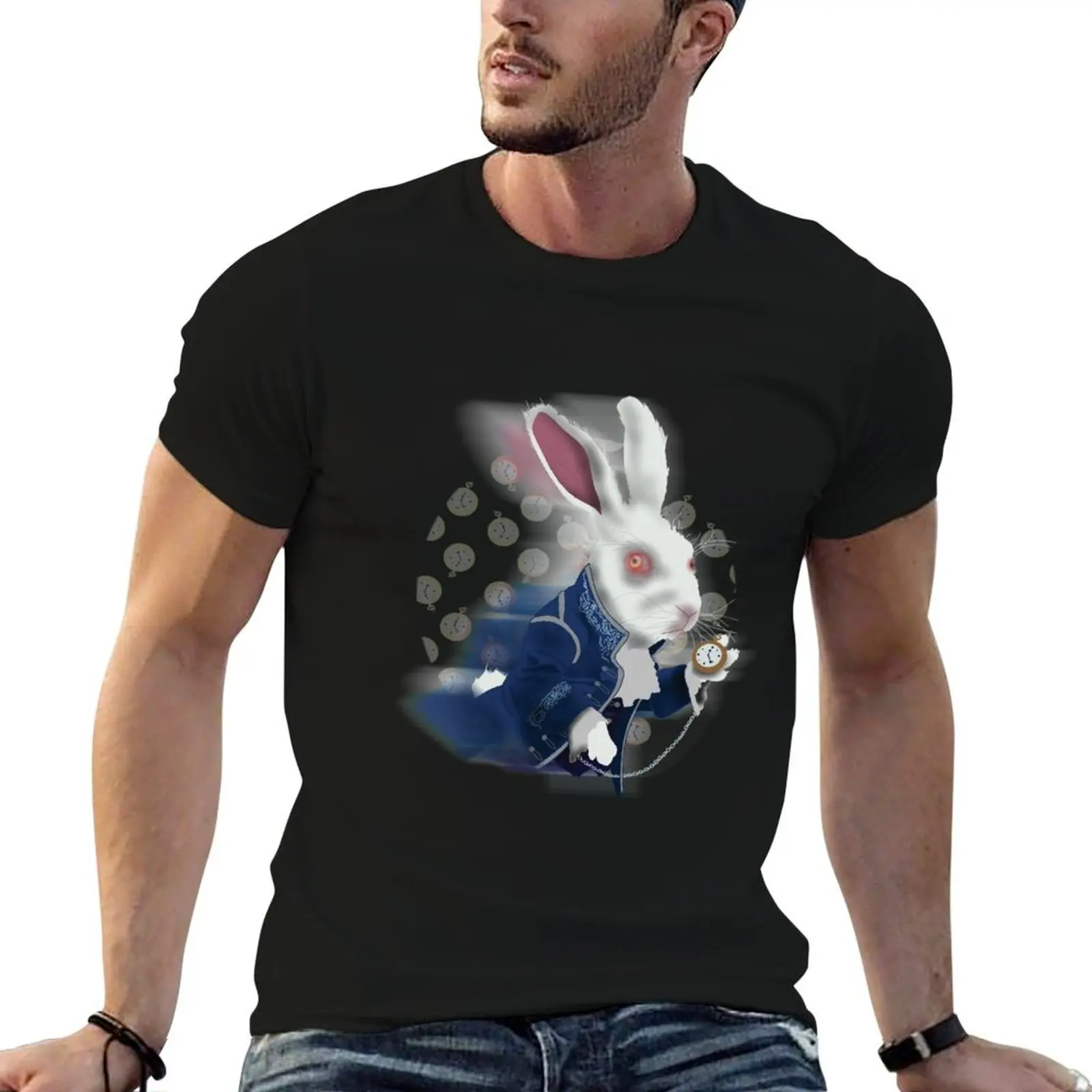 White Rabbit running late! T-Shirt cute tops summer top anime tshirt Louboutins Men's clothing
White Rabbit running late! T-Shirt cute tops summer top anime tshirt Louboutins Men's clothing