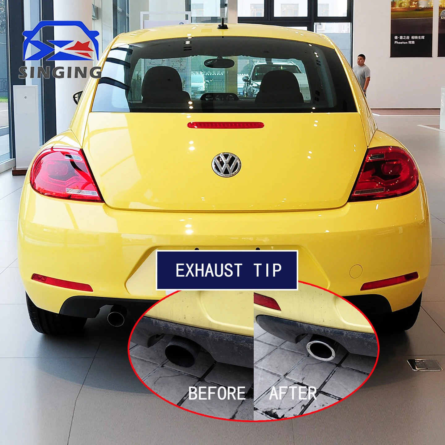 1pc For Volkswagen Beetle 1.2T 180T Stainless Steel Exhaust Tip Muffler Tail Pipe Cover Protectoc
1pc For Volkswagen Beetle 1.2T 180T Stainless Steel Exhaust Tip Muffler Tail Pipe Cover Protectoc