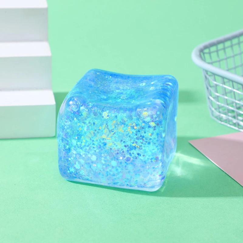 Sparkling powder ice cubes, squeezing and relaxing toys, jelly texture, soft rubber blocks that can be squeezed, children's and adults' stress relieving and venting tools
Sparkling powder ice cubes, squeezing and relaxing toys, jelly texture, soft rubber blocks that can be squeezed, children's and adults' stress relieving and venting tools