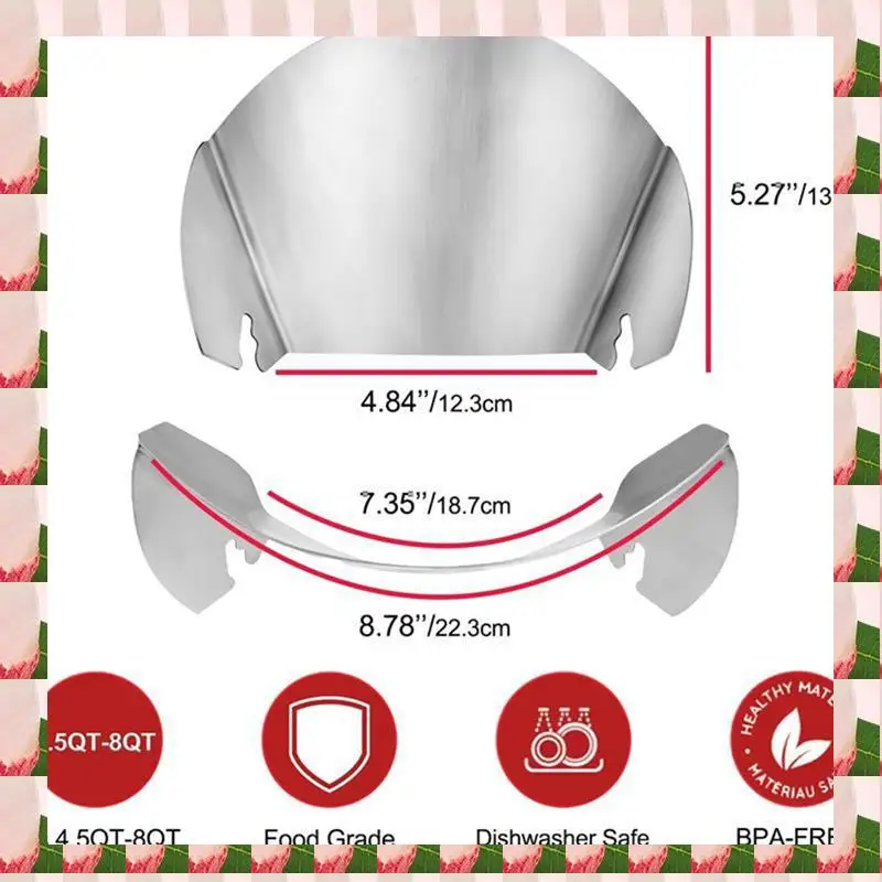 A57I For Kitchenaid 4.5-5QT Tilt-Head Stand Mixers Accessories Mixing Bowl With Handle+Dumping Protective Cover
A57I For Kitchenaid 4.5-5QT Tilt-Head Stand Mixers Accessories Mixing Bowl With Handle+Dumping Protective Cover