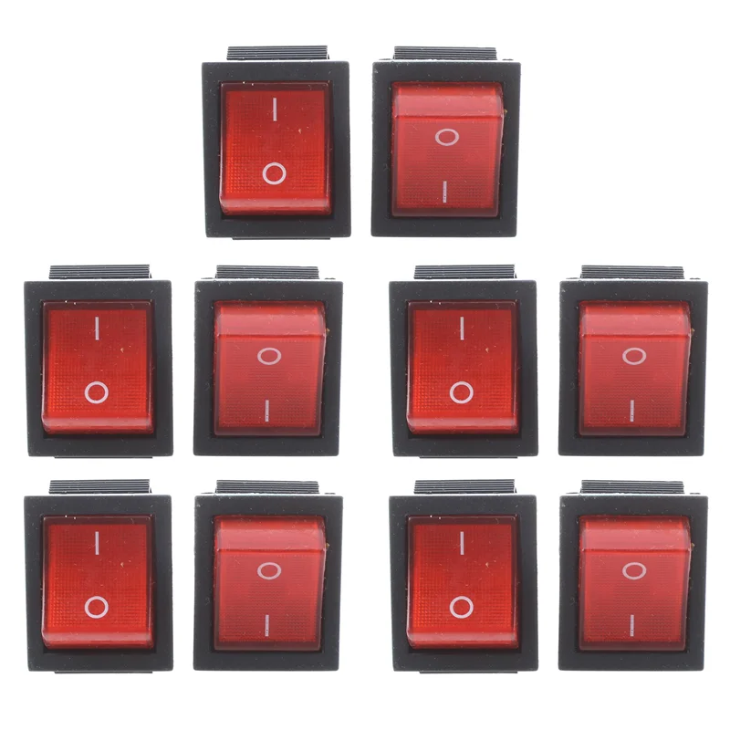 AB41-16A/250 В переменного тока, 20 А/125 В переменного тока, красный индикатор, 4-контактный кулисный переключатель DPST, 10 шт.
AB41-16A/250 В переменного тока, 20 А/125 В переменного тока, красный индикатор, 4-контактный кулисный переключатель DPST, 10 шт.