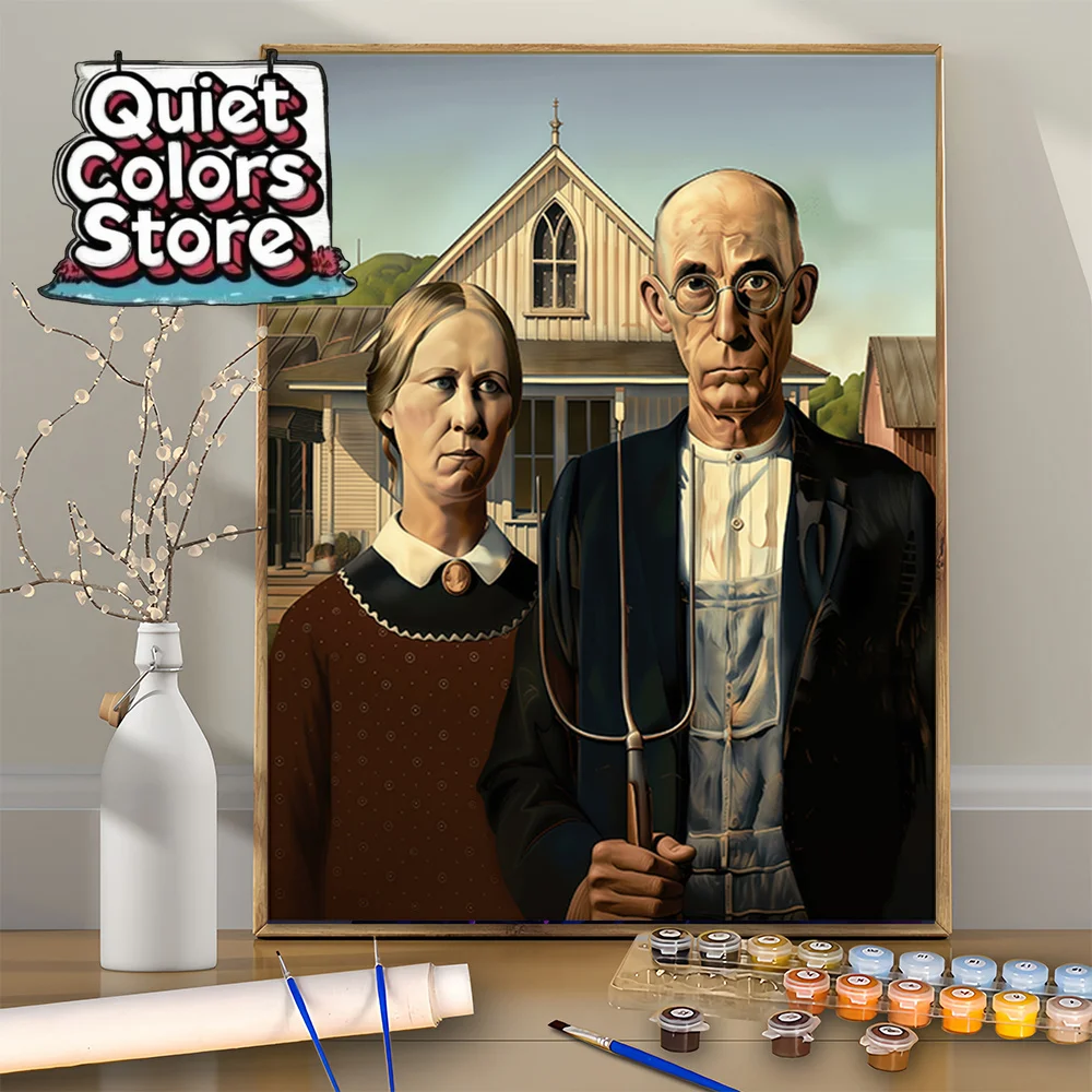(Quiet Colors Store)1pc for Man and Woman on a Farm - DIY Digital Painting Kit for Beginners - 16x20 Inch - Frameless - Paint b
(Quiet Colors Store)1pc for Man and Woman on a Farm - DIY Digital Painting Kit for Beginners - 16x20 Inch - Frameless - Paint b
