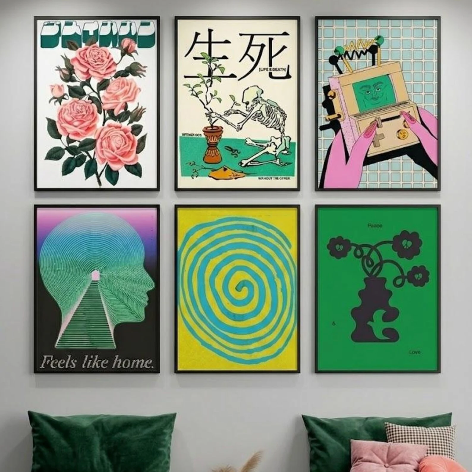 Retro abstract posters psychedelic wall decoration set independent aesthetic prints surreal illustration collection home decor
Retro abstract posters psychedelic wall decoration set independent aesthetic prints surreal illustration collection home decor