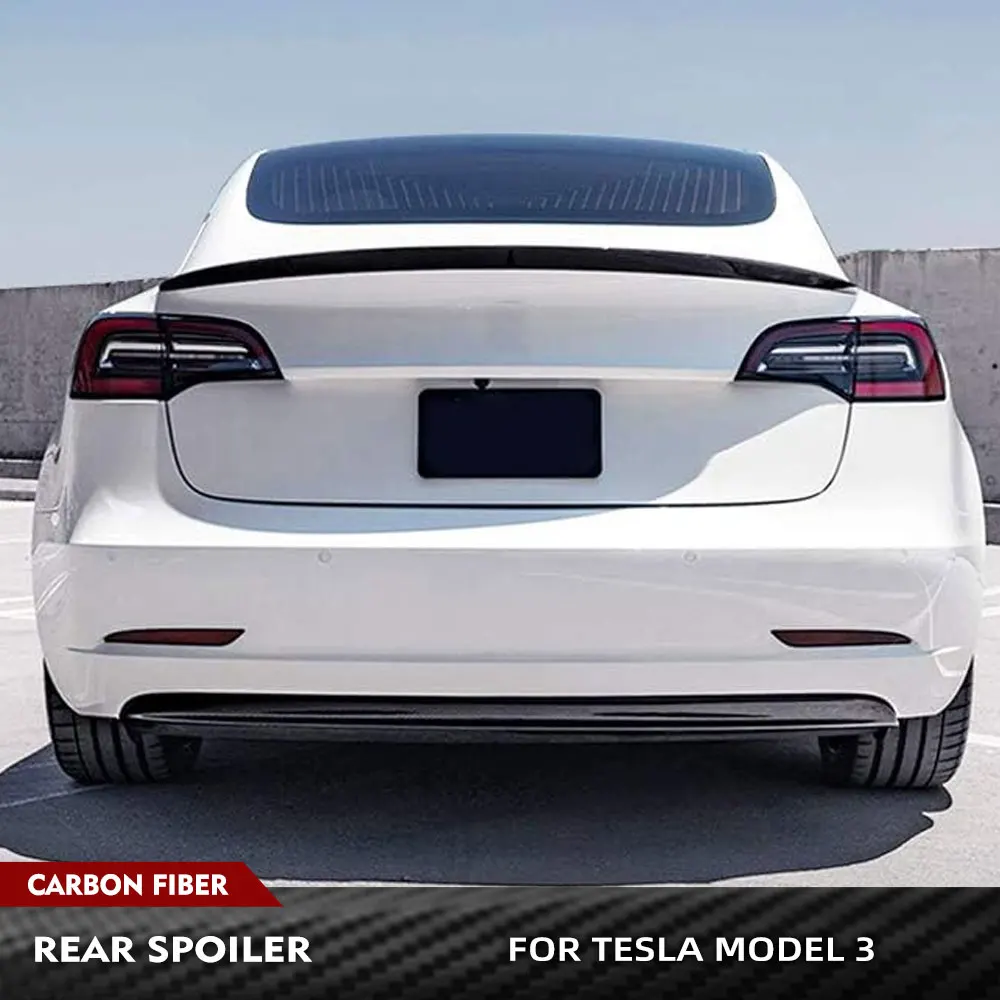Real Carbon Fiber Car Rear Trunk Spoiler Boot Lip Wing For Tesla Model 3 2016 - 2023 Rear Trunk Spoiler Boot Lip Wing Spoiler
Real Carbon Fiber Car Rear Trunk Spoiler Boot Lip Wing For Tesla Model 3 2016 - 2023 Rear Trunk Spoiler Boot Lip Wing Spoiler