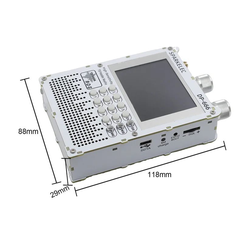 A91P TEF6686 Full Band Radio 2.8-Inch IPS Touch Screen High Sensitivity Receiver Full Band FM LW MW SW Radio
A91P TEF6686 Full Band Radio 2.8-Inch IPS Touch Screen High Sensitivity Receiver Full Band FM LW MW SW Radio