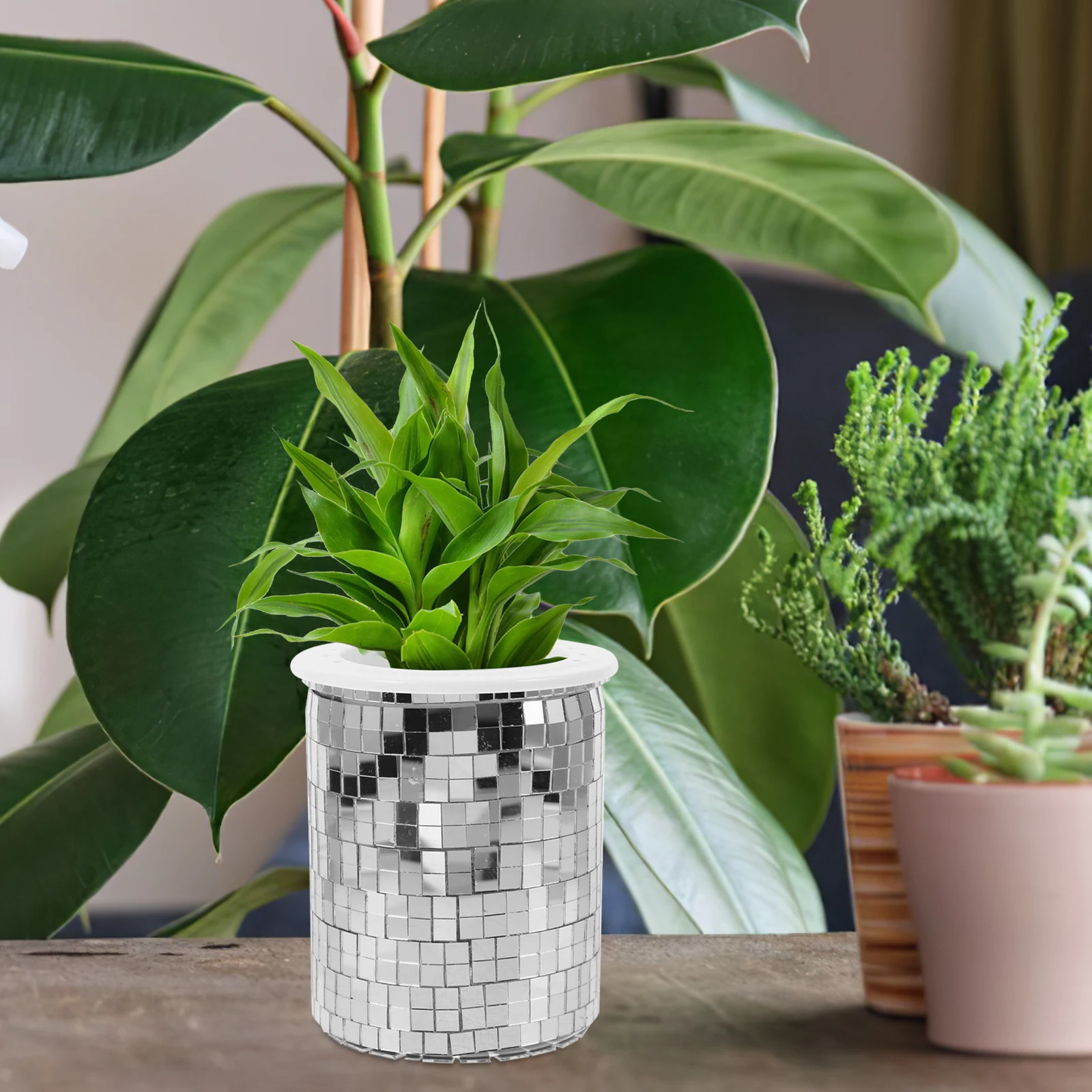 Disco Planter Mirror Flower Pot for Plants Succulent Container Plastic Planter Pots Desk Organizer Gardening Flowerpot
Disco Planter Mirror Flower Pot for Plants Succulent Container Plastic Planter Pots Desk Organizer Gardening Flowerpot