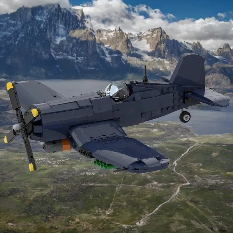 586 шт. Модель военно-морского истребителя F4U Corsair с выдвижным шасси и складными крыльями, для взрослых-строителей, новинкаемые блоки
586 шт. Модель военно-морского истребителя F4U Corsair с выдвижным шасси и складными крыльями, для взрослых-строителей, новинкаемые блоки