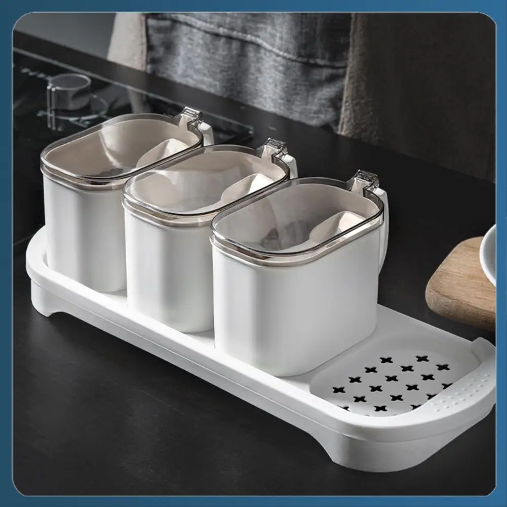 AB02 Seasoning Box Set Seasoning Storage Container With Spoon Airtight Spice Box Condiment Jars For Spice Salt Sugar Box
AB02 Seasoning Box Set Seasoning Storage Container With Spoon Airtight Spice Box Condiment Jars For Spice Salt Sugar Box