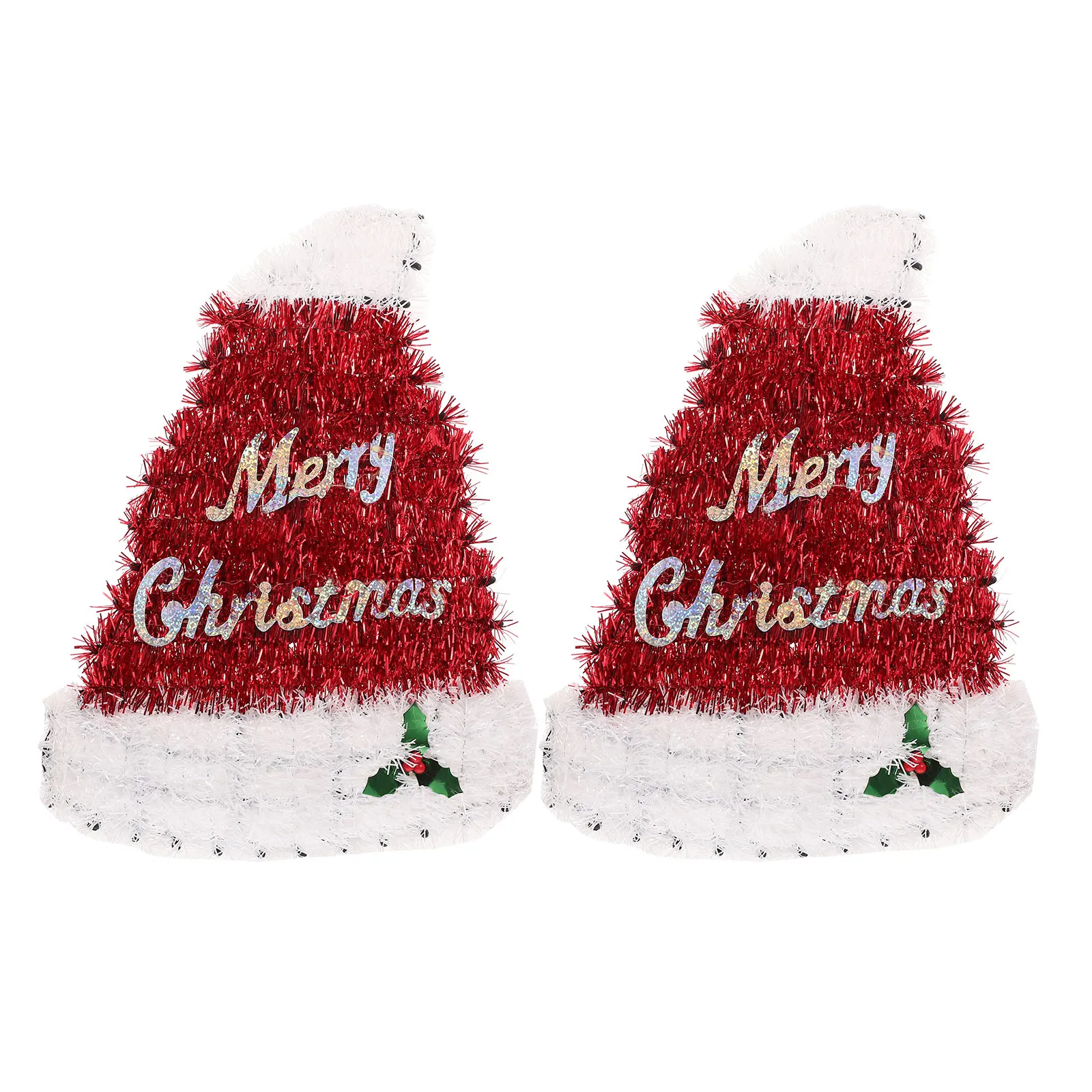 2Pcs Christmas Santa Hat nament Red Decor Hanging Xmas Tree Pendant Supplies Party Gifts DIY Decorations Holiday Props
2Pcs Christmas Santa Hat nament Red Decor Hanging Xmas Tree Pendant Supplies Party Gifts DIY Decorations Holiday Props