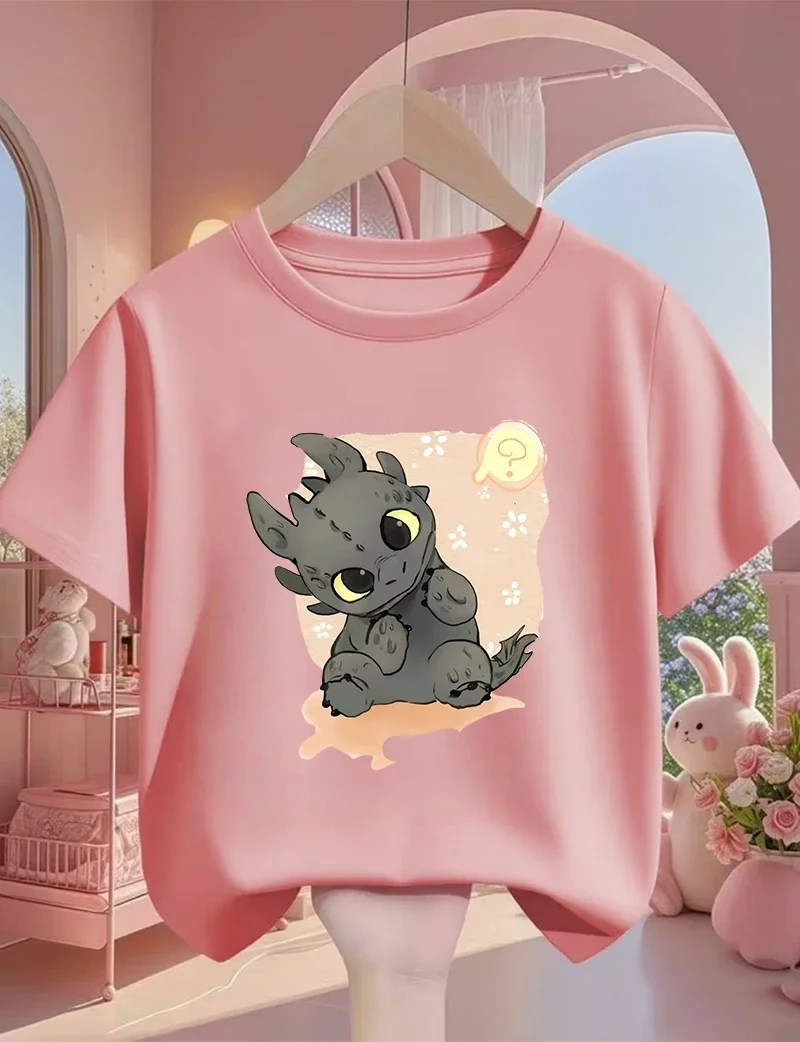 Cartoon Toothless Kawaii T Shirt 3-14Y Boys Girls Summer Cute Fashion Street Hot Casual Crew Neck Children
Cartoon Toothless Kawaii T Shirt 3-14Y Boys Girls Summer Cute Fashion Street Hot Casual Crew Neck Children