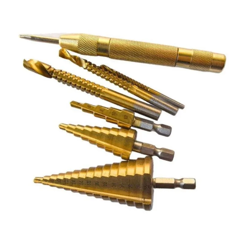 AB41-7Pcs High-Efficiency Step Drill Bits For Metal And Wood - Durable And Versatile
AB41-7Pcs High-Efficiency Step Drill Bits For Metal And Wood - Durable And Versatile
