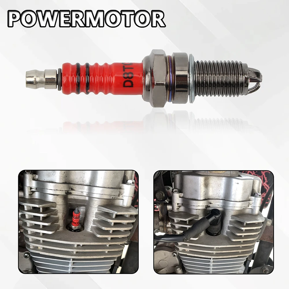 Свеча зажигания для мотоцикла GY6 CG 50 70 110 125 150CC Atv Scooter Dirt Bike Go Kart OE D8TC A7TC Racing 3 Triple Electrode
Свеча зажигания для мотоцикла GY6 CG 50 70 110 125 150CC Atv Scooter Dirt Bike Go Kart OE D8TC A7TC Racing 3 Triple Electrode