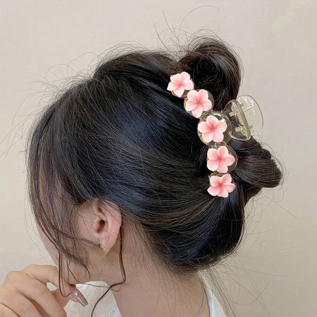 1pc Pink Plumeria Hair Claw Suitable for Spring and Summer Daily Wear Accesorios for Women
1pc Pink Plumeria Hair Claw Suitable for Spring and Summer Daily Wear Accesorios for Women