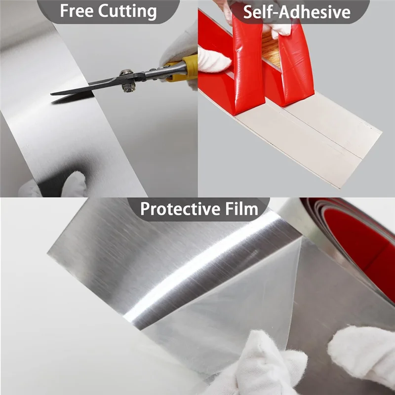 ABWZ-Stainless Steel Kick Plate, Peel And Stick Kickplate Base Cover, Baseboard Molding Trim For Wall, Kitchen Cupboard
ABWZ-Stainless Steel Kick Plate, Peel And Stick Kickplate Base Cover, Baseboard Molding Trim For Wall, Kitchen Cupboard