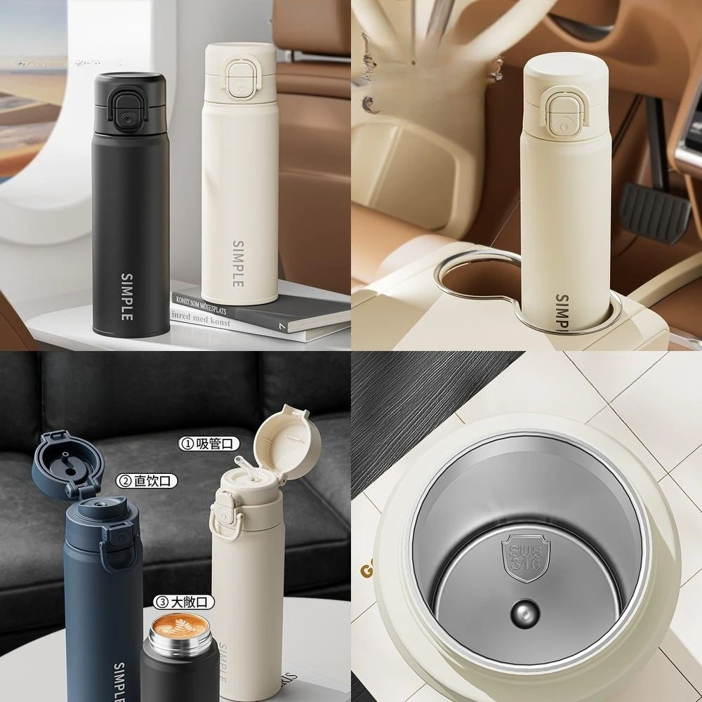 500ml Simple Double Drink Cup Large Capacity 316 Stainless Steel Vacuum Insulated Straw Tumbler Portable Outdoor Sports Kettle
500ml Simple Double Drink Cup Large Capacity 316 Stainless Steel Vacuum Insulated Straw Tumbler Portable Outdoor Sports Kettle