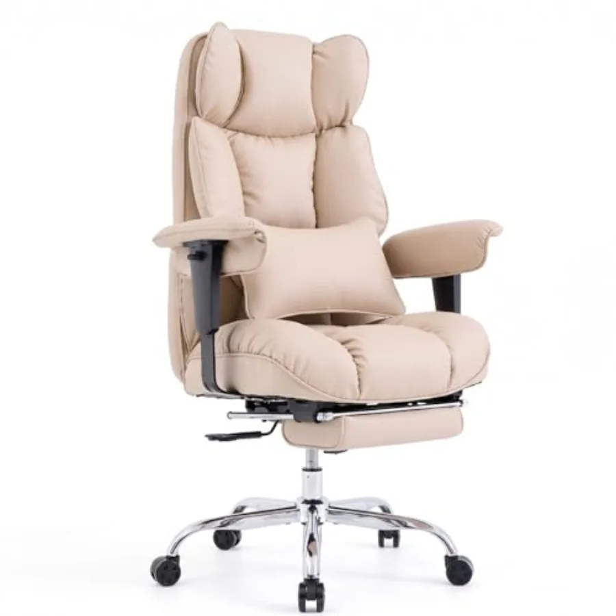 Big and Tall Office Chair 400lbs - Heavy Duty Reclining Desk Chair with Footrest, Spacious High Back PU Leather Executive Chair
Big and Tall Office Chair 400lbs - Heavy Duty Reclining Desk Chair with Footrest, Spacious High Back PU Leather Executive Chair