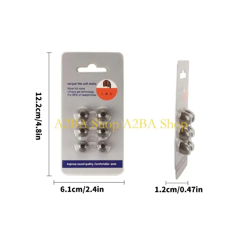 A2BA Anti Slip Noise Reducing Eartips Cushions Sleeves For Headphones Flexible Material Secure Grip Suitable For Running Gym
A2BA Anti Slip Noise Reducing Eartips Cushions Sleeves For Headphones Flexible Material Secure Grip Suitable For Running Gym