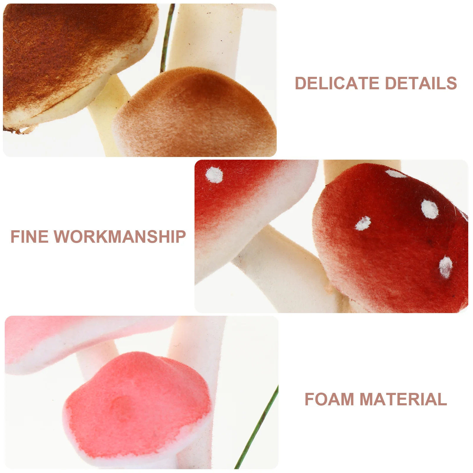 6Pcs Simulation Mini Mushroom Ornaments Assorted Color Cute Micro Landscape Decoration Desktop Garden Adornment Artificial 
6Pcs Simulation Mini Mushroom Ornaments Assorted Color Cute Micro Landscape Decoration Desktop Garden Adornment Artificial