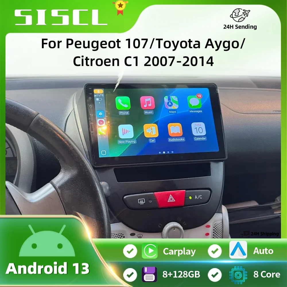 For Peugeot 107 For Toyota Aygo Citroen C1 2005-2014 Android Car Multimedia Video Player Navigation GPS 4G Carplay 2 Din Stereo
For Peugeot 107 For Toyota Aygo Citroen C1 2005-2014 Android Car Multimedia Video Player Navigation GPS 4G Carplay 2 Din Stereo