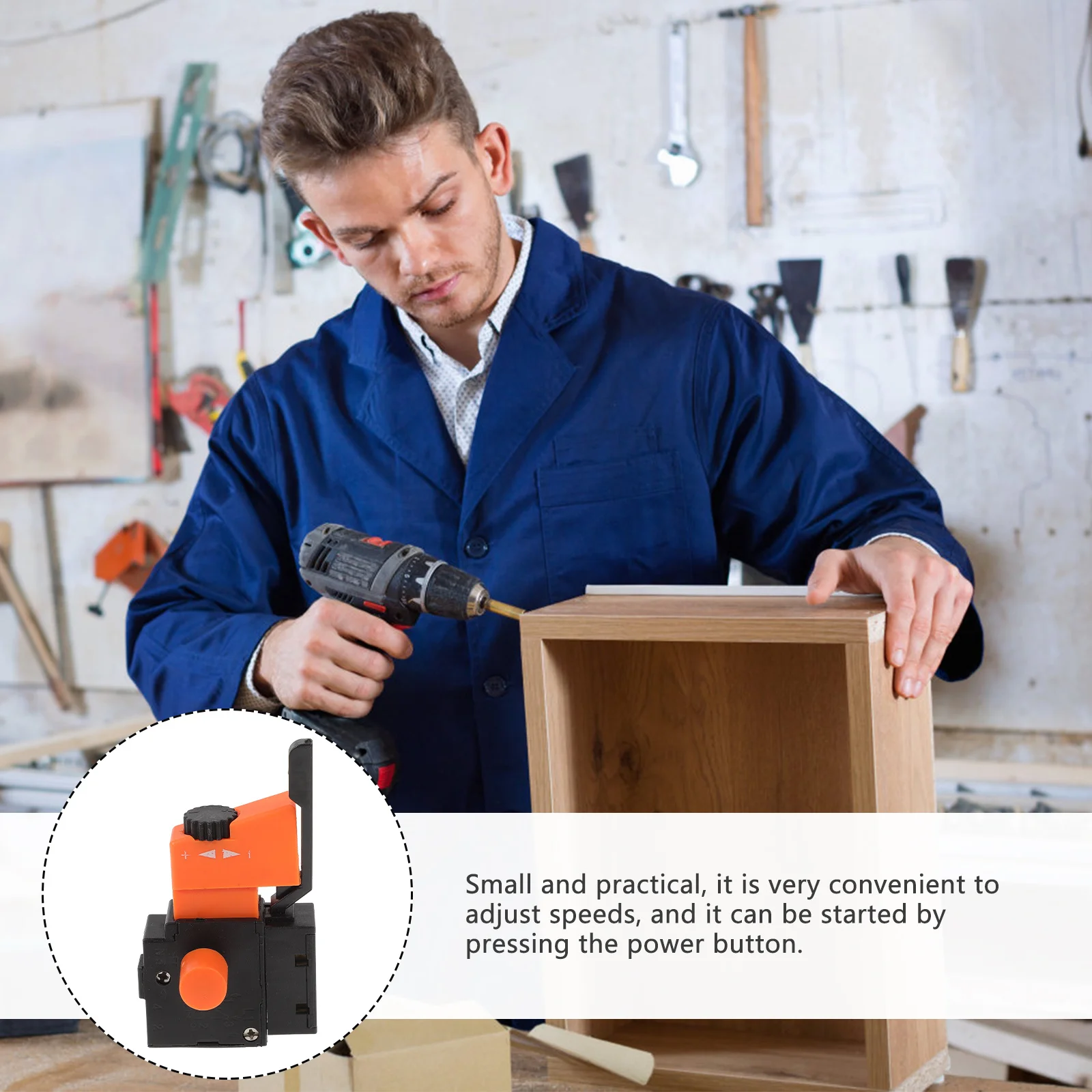 1Pcs Hand Drill Speed Controller Replacement Trigger Switch Electric Tool Part Push Button for Variable Speed Adjustment Long
1Pcs Hand Drill Speed Controller Replacement Trigger Switch Electric Tool Part Push Button for Variable Speed Adjustment Long