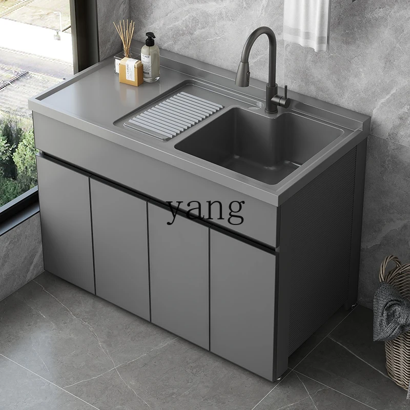 LMM Balcony Laundry Cabinet Integrated Cabinet Combination Space Aluminum Washbasin Basin with Rubbing Board
LMM Balcony Laundry Cabinet Integrated Cabinet Combination Space Aluminum Washbasin Basin with Rubbing Board