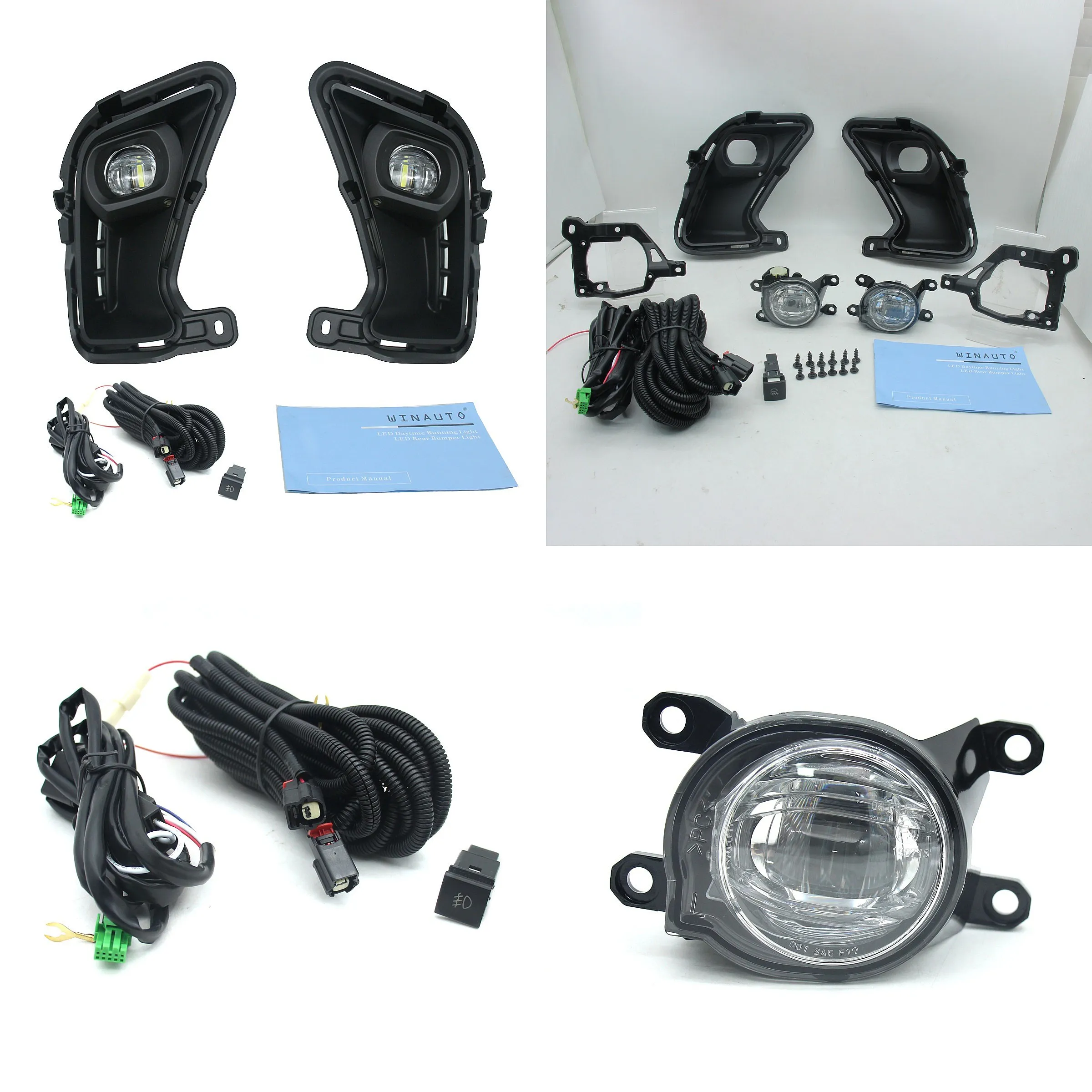 For Toyota Highlander 2024 LED Fog Light Kit with Switch Wiring Harness White
For Toyota Highlander 2024 LED Fog Light Kit with Switch Wiring Harness White