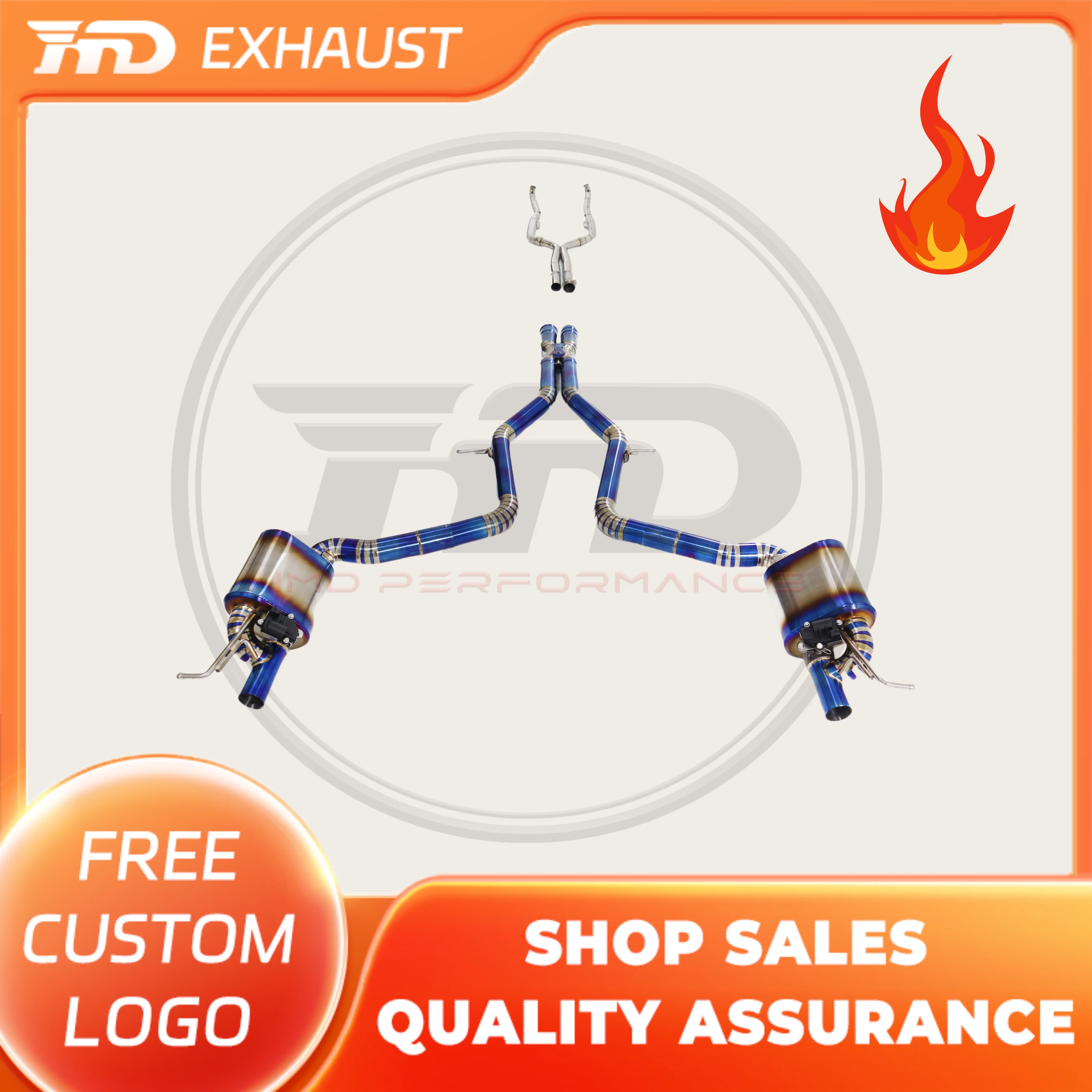 HMD Hot sale Titanium alloy Exhaust System Performance full exhaust Catback For Mercedes Benz AMG E63 W211 Muffler With Valve
HMD Hot sale Titanium alloy Exhaust System Performance full exhaust Catback For Mercedes Benz AMG E63 W211 Muffler With Valve