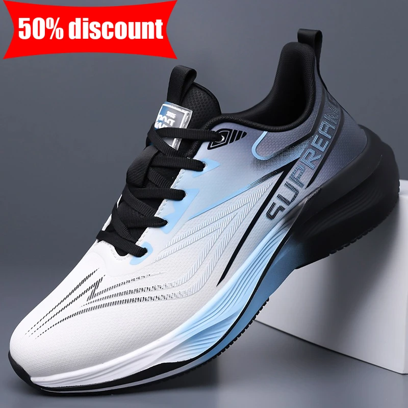 Mens Sports Shoes New Lace Up Soft Sole Rebound High-quality Training Shoes Ultra Light Anti Slip Daily Fitness Jogging Shoes
Mens Sports Shoes New Lace Up Soft Sole Rebound High-quality Training Shoes Ultra Light Anti Slip Daily Fitness Jogging Shoes
