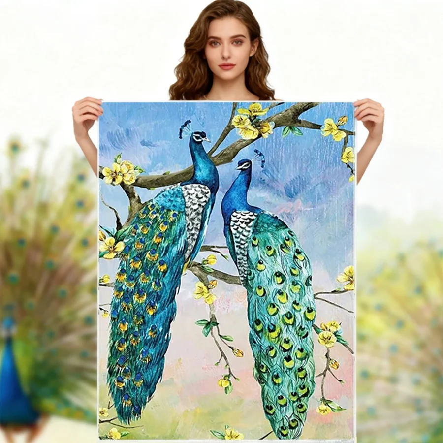 DIY Cross Stitch Embroidery Fantasy Animals Cute Peacock Thread Painting Kits Flowesr Needlework 11CT Home Decor Art Craft Gift
DIY Cross Stitch Embroidery Fantasy Animals Cute Peacock Thread Painting Kits Flowesr Needlework 11CT Home Decor Art Craft Gift