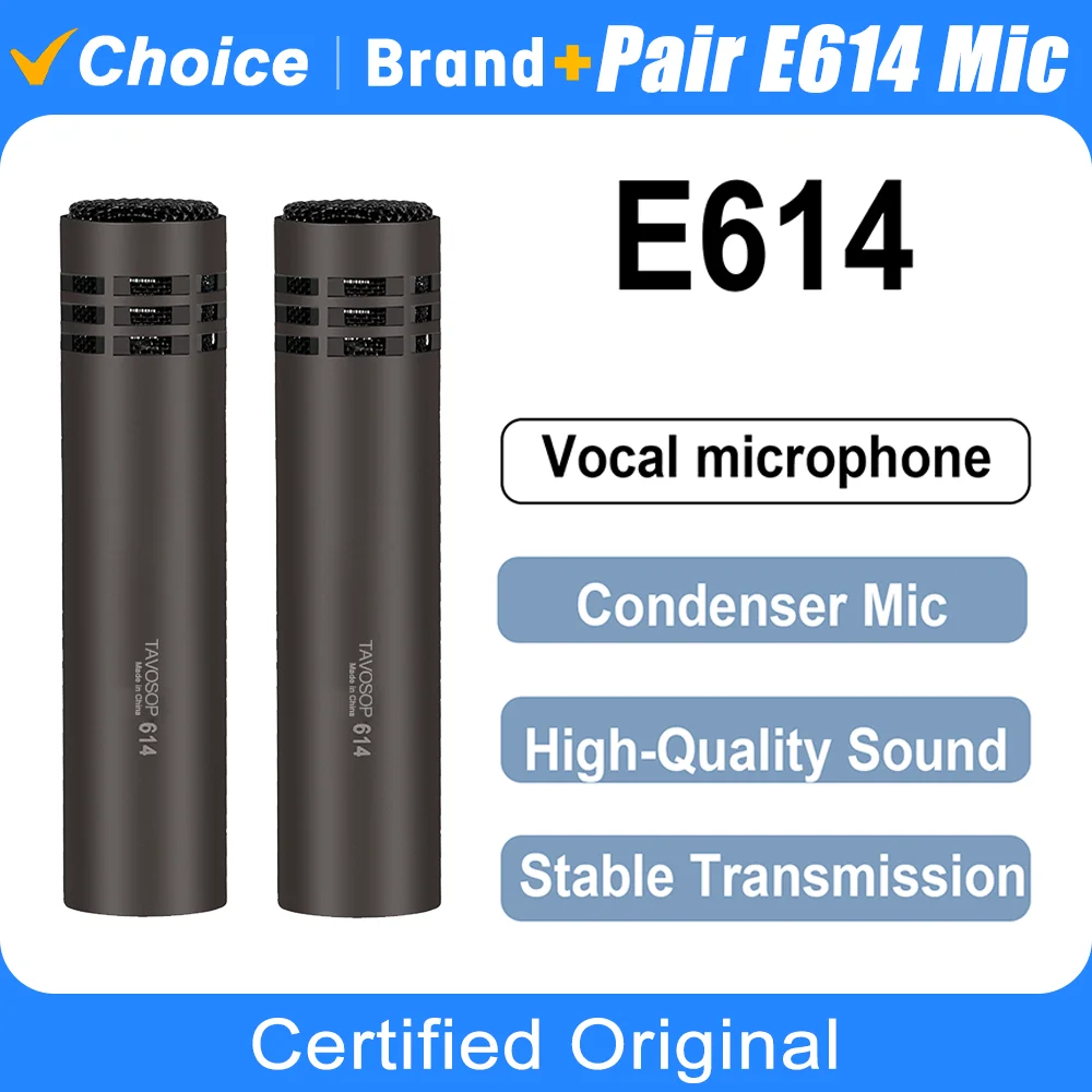 TAVOSOP 614 Condenser Microphone Pencil Cardioid Condenser Microphone for Hi-Hats Percussion and String Instrument
TAVOSOP 614 Condenser Microphone Pencil Cardioid Condenser Microphone for Hi-Hats Percussion and String Instrument