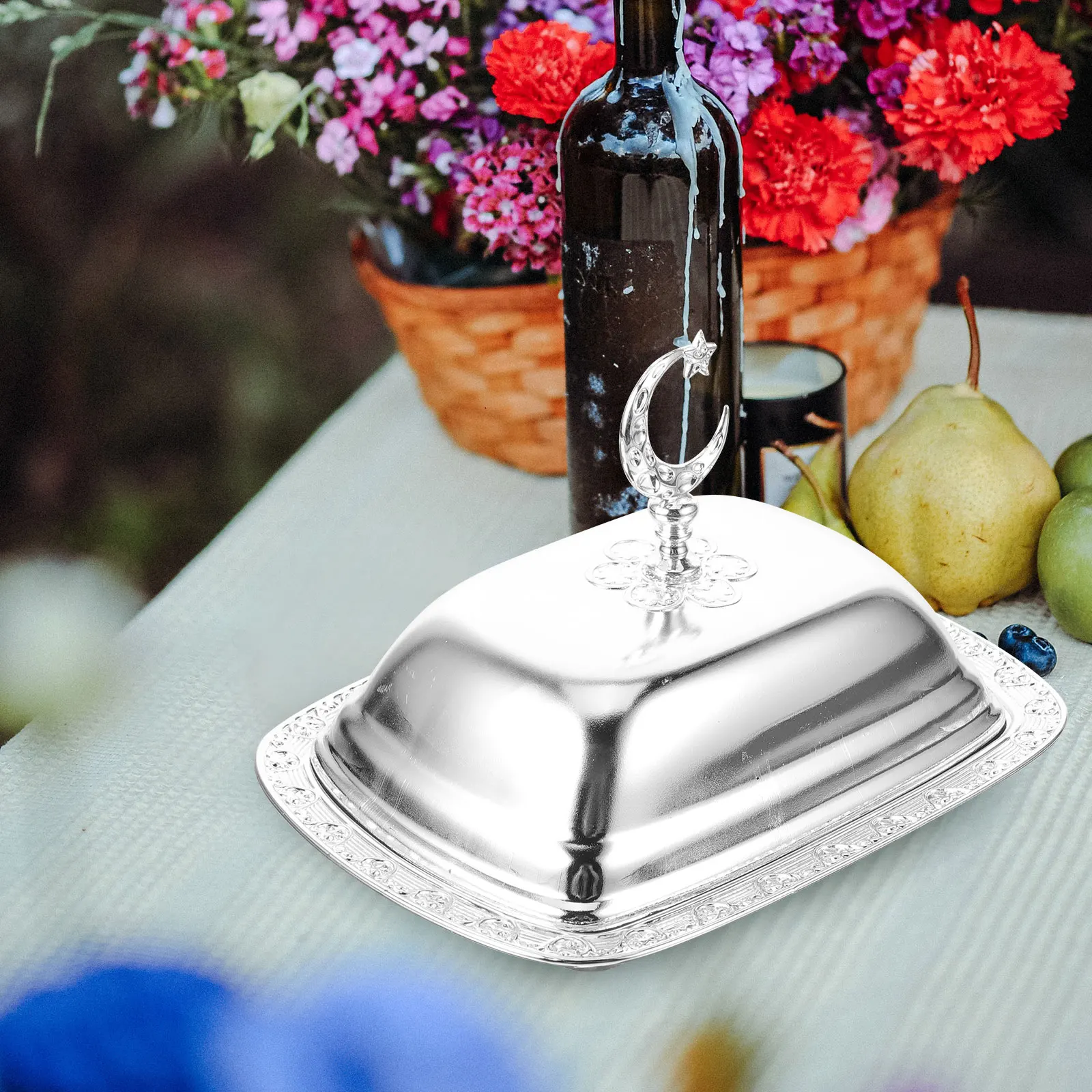 1Set Multi-Function Cake Plate with Lid Metal Dessert Stand Cake Display Tray for Party Birthday Wedding Butter Dish with Lid
1Set Multi-Function Cake Plate with Lid Metal Dessert Stand Cake Display Tray for Party Birthday Wedding Butter Dish with Lid