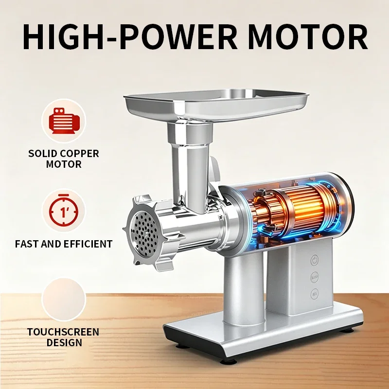 500W Electric Meat Grinder, Stainless Steel Food Grinder with Sausage Stuffer, Quiet Electric Vegetable Chopper 220V
500W Electric Meat Grinder, Stainless Steel Food Grinder with Sausage Stuffer, Quiet Electric Vegetable Chopper 220V