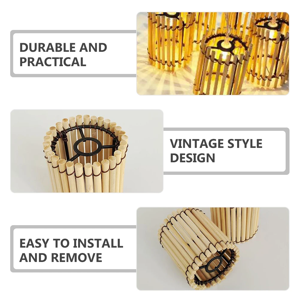 Bamboo Lampshade Rattan Light Pendant Lamp Shade Vintage Small Bedroom Decorative Soft Lighting Durability Easy
Bamboo Lampshade Rattan Light Pendant Lamp Shade Vintage Small Bedroom Decorative Soft Lighting Durability Easy