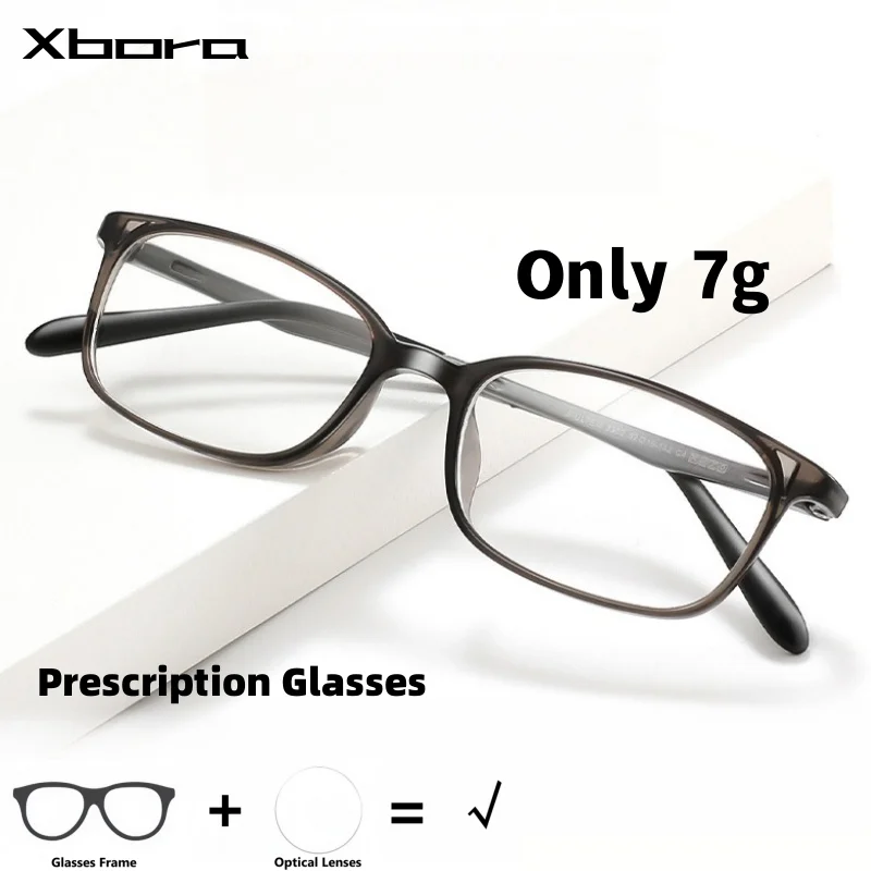 Xbora Ultralight Square Glasses Men TR90 Frame Eyewear Retro Myopia Hyperopia Optical Multifocal Women Prescription Glasses 3302
Xbora Ultralight Square Glasses Men TR90 Frame Eyewear Retro Myopia Hyperopia Optical Multifocal Women Prescription Glasses 3302
