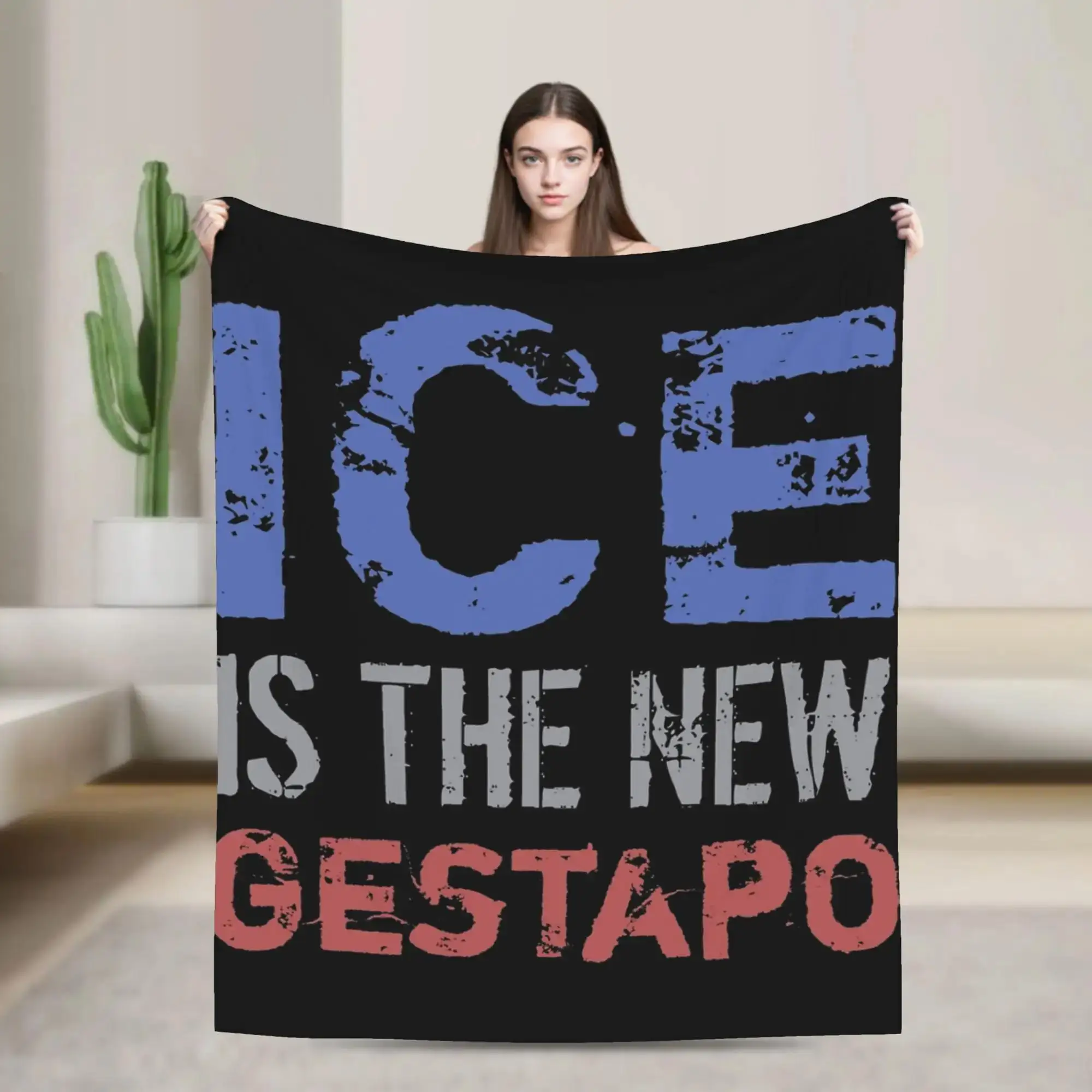 Ice Is The New Gestapo Super Soft Blanket Quality Throw Blanket for Spring Travel Office Couch Chair Bedspread Street Trend
Ice Is The New Gestapo Super Soft Blanket Quality Throw Blanket for Spring Travel Office Couch Chair Bedspread Street Trend