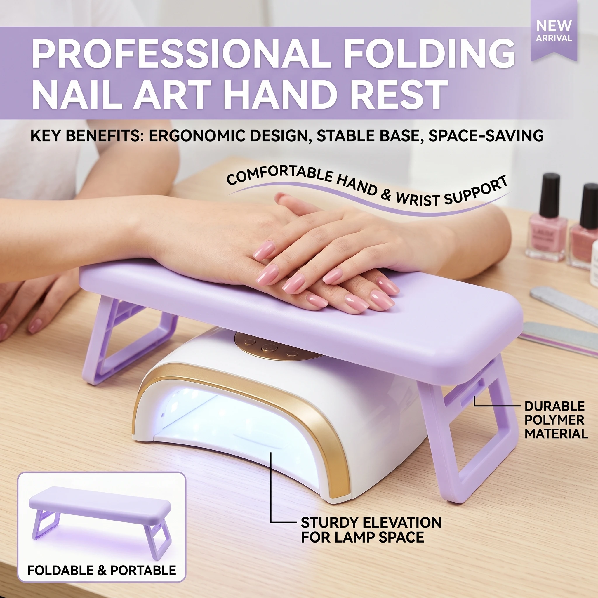 Nail Enhancement Hand Pillow Foldable Anti Slip Cushion Plastic Hand Pillow Wrist Bracket Special Heightened Portable Hand Stand
Nail Enhancement Hand Pillow Foldable Anti Slip Cushion Plastic Hand Pillow Wrist Bracket Special Heightened Portable Hand Stand