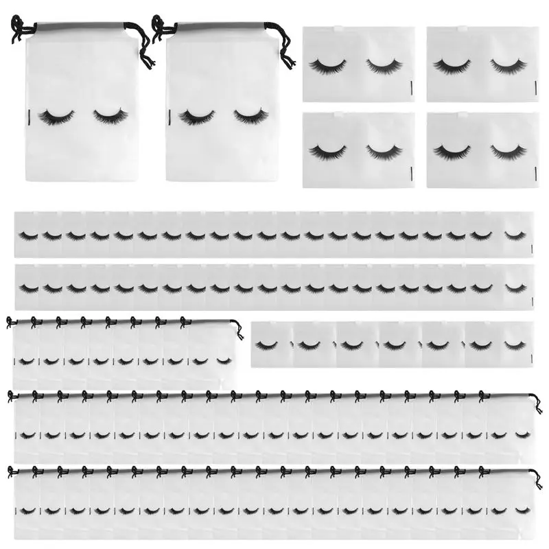 TEXU 100Pcs Eyelash Aftercare Bags Lash Bags For Clients Cute Lash Packaging Bags 50 Drawstring And 50 Zipper Cosmetic Bags
TEXU 100Pcs Eyelash Aftercare Bags Lash Bags For Clients Cute Lash Packaging Bags 50 Drawstring And 50 Zipper Cosmetic Bags