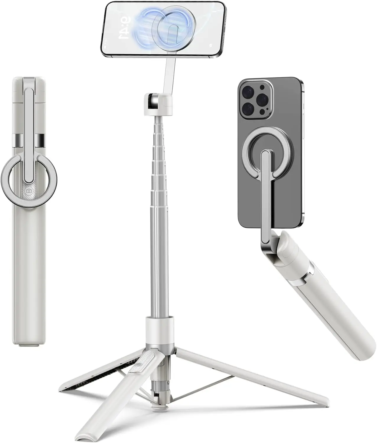 68" Magnetic Selfie Stick Tripod with Aluminum Strong Magnetic Holder for Magsafe, 360° Rotatable Travel Phone Tripod Stand with
68" Magnetic Selfie Stick Tripod with Aluminum Strong Magnetic Holder for Magsafe, 360° Rotatable Travel Phone Tripod Stand with
