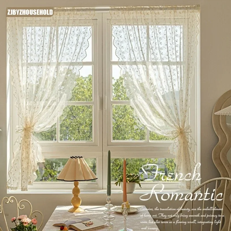Lace Gauze Curtain Short Curtain French Cream Embroidery Floating Window Covering Small Window Rustic Door Curtain Partition
Lace Gauze Curtain Short Curtain French Cream Embroidery Floating Window Covering Small Window Rustic Door Curtain Partition