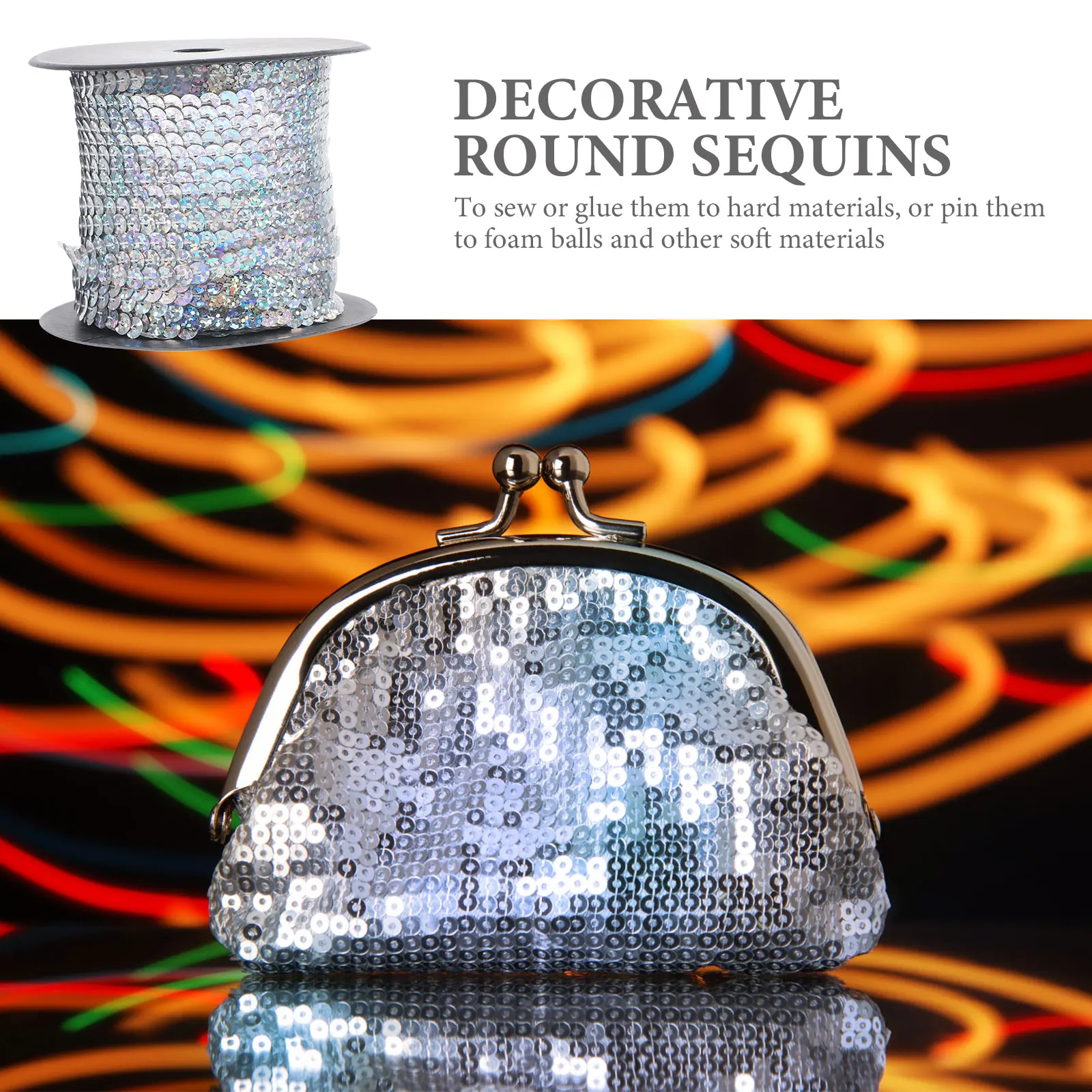 PVC Sequins Decoration for Clothes Hand Sewing Crafts Silver Diy Round Shape Reusable Safe Material Wedding Party Accessories
PVC Sequins Decoration for Clothes Hand Sewing Crafts Silver Diy Round Shape Reusable Safe Material Wedding Party Accessories