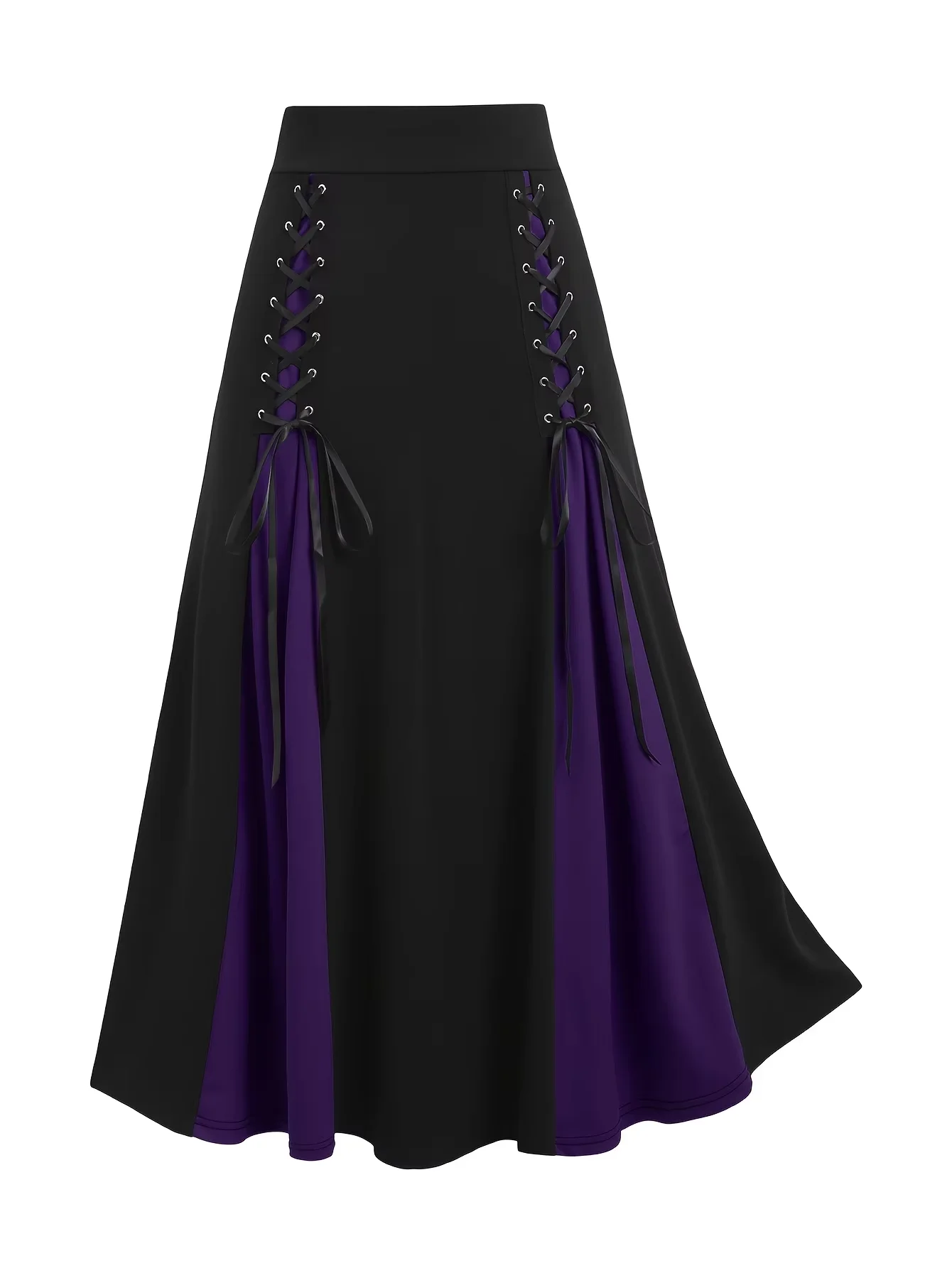 plus Size A-Line Skirt for Women High Waist Button Hole Lace up Color Matching European American Fashion
plus Size A-Line Skirt for Women High Waist Button Hole Lace up Color Matching European American Fashion