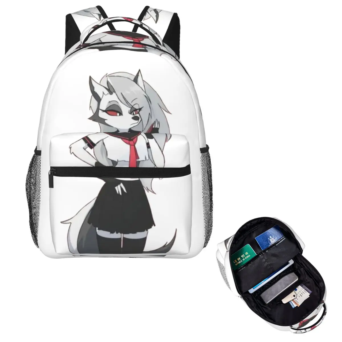 Loona Helluva Boss Loona Backpack Hot Sale Daypack Large Capacity Children BookBag School Bag Shoulder Bags for Men Women
Loona Helluva Boss Loona Backpack Hot Sale Daypack Large Capacity Children BookBag School Bag Shoulder Bags for Men Women